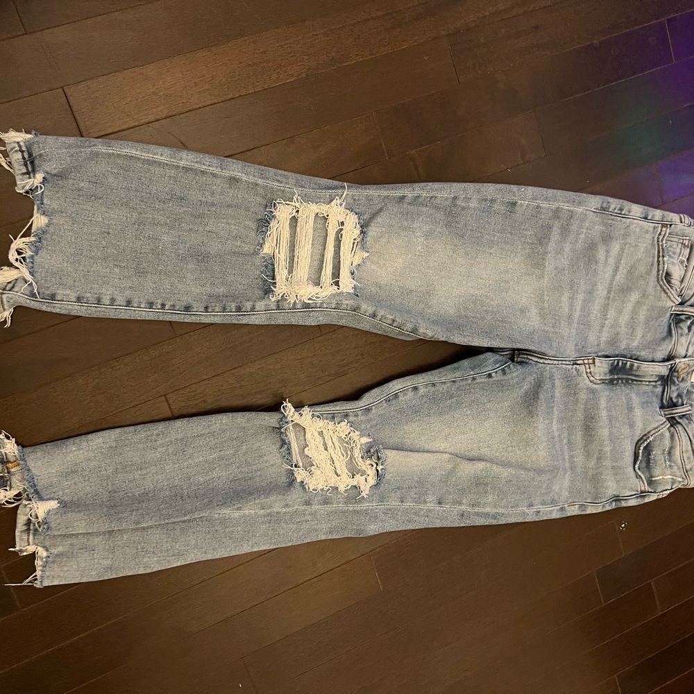 Distressed Light Blue Women's Jeans